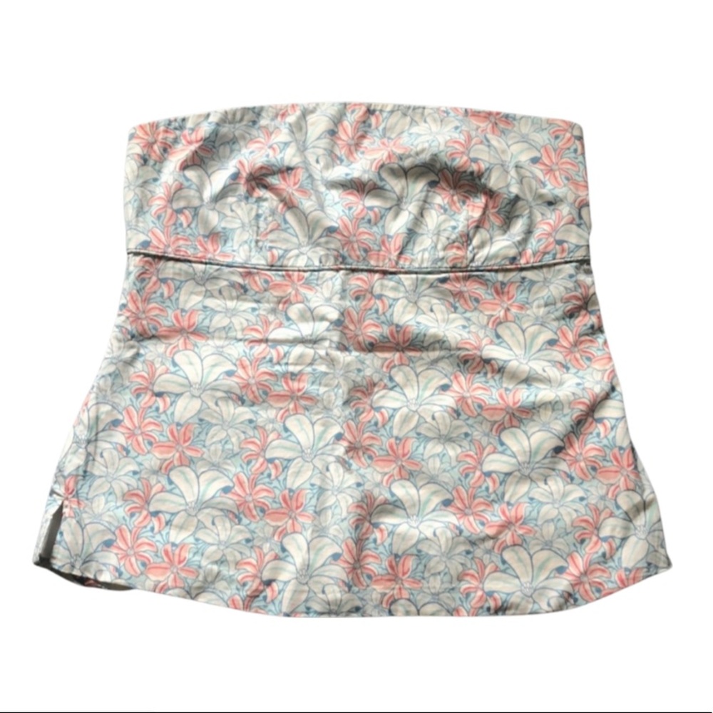 Vineyard Vines Floral Strapless Top
